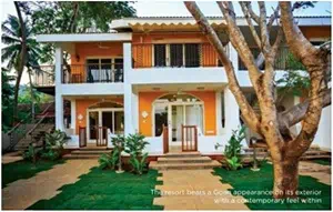 The resort bears a Goan appearance on its exterior with a contemporary feel within
