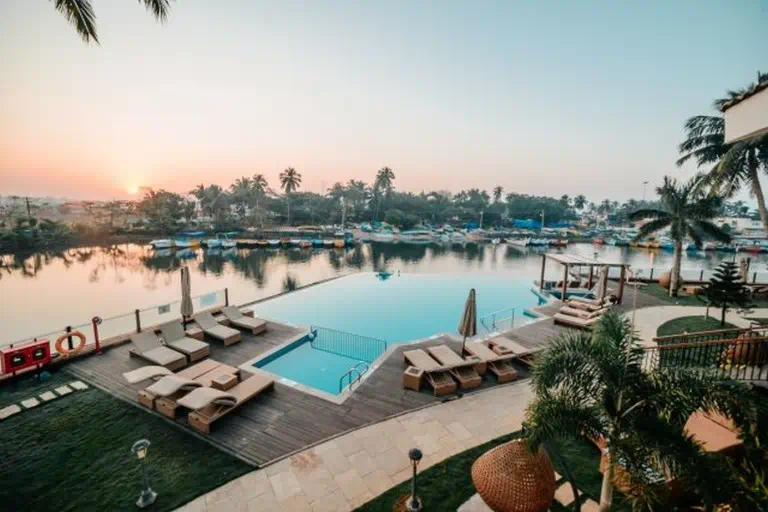 Infinity Pool at Acron Waterfront Resort, Goa