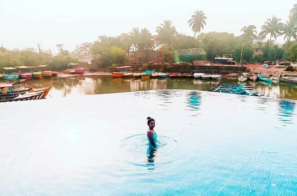 Infinity Pool at Acron Waterfront Resort, Goa